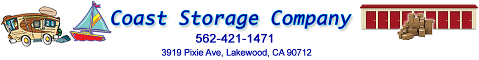 Coast Storage Company for RV, Boat, Travel Trailer and Self-Storage Units